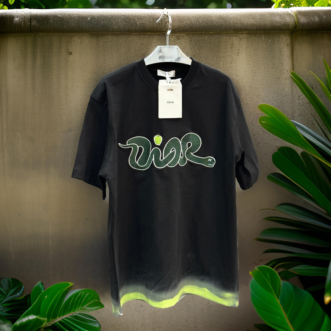 "Dior"Comfy Printed Black T-Shirt