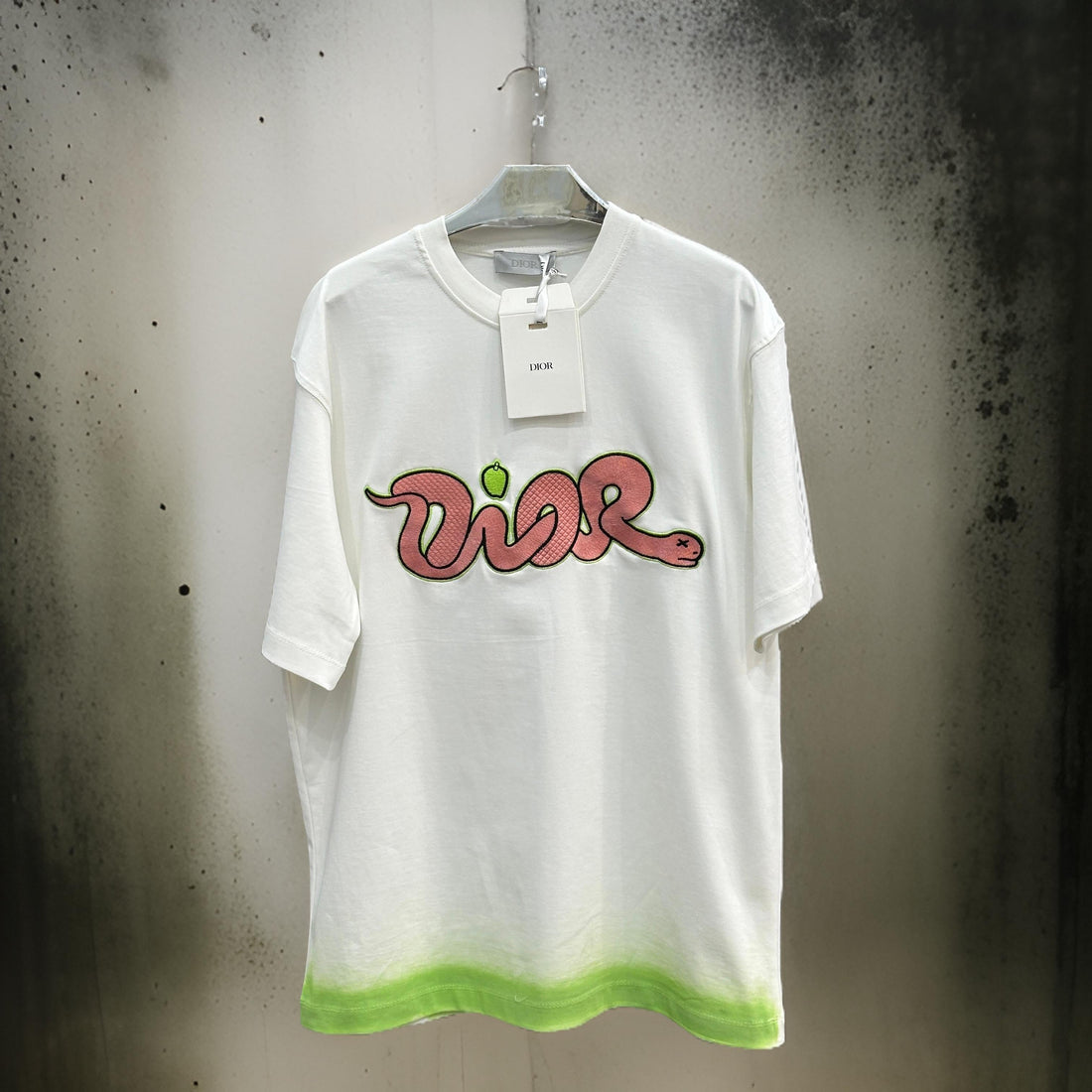 "Dior"Comfy Printed White T-Shirt