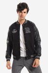 Men Bi-Colored Baseball Jacket