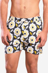 Battery Percentage Regular Fit Swim Short – Yellow