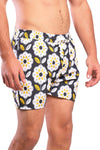 Battery Percentage Regular Fit Swim Short – Yellow