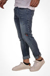 jeans -Casual Dirty Denim Jeans Pant Jeans Blue