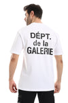 Dept?de la Galerie Chest & Back Print Over Cashmere Tee