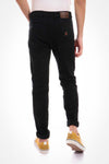 jeans -Casual Dirty Denim Jeans Pant Jeans BLACK