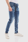 Front Scratch Wah Out Casual Jeans - Standard Blue