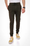 jebarden -Side Zipped Pockets Dark Pants