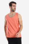 Plain Wide Round Neck Sleeveless T-shirt - Tiffany Blue