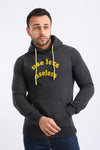 Inner Fleece Hoodie With Front Pocket - Heather Light Grey