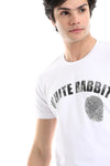 Finger Print Printed Pattern Short Sleeves T-Shirt