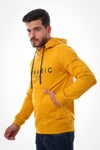 Printed "Dynamic Wear" Pique Mustard Hoodie