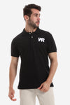 Side Printed "WR" Classic Polo Shirt – Grey