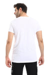 Chest Sun Printed Slip On Tee - White