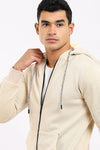 Self Pique Zipped Coziness Sweatshirt