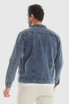 Denim Jacket With Front Pockets - Standard Blue