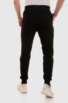 Elastic Hem Casual Sweatpants - Black