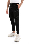 Knees Pockets Printed Men Joggers -