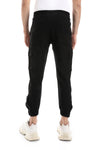 Side Zipper Pockets Plain Polyester Joggers