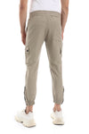 Side Zipper Pockets Plain Polyester Joggers