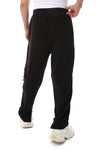 Elastic Waist With Drawstring With Sweatpants - Black