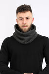 Knitted Slip On Cowl Scarf - intraside