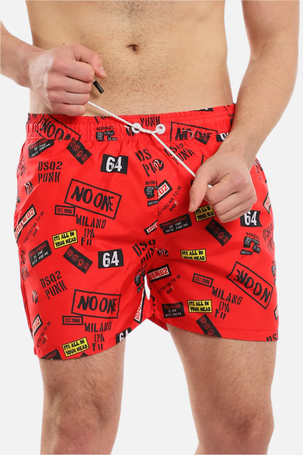 White Rabbit Swimmer Short-Red