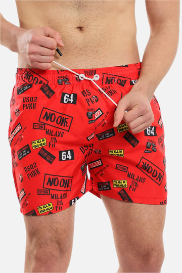 White Rabbit Swimmer Short-Red