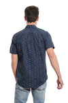 Summer Patterned Shirt With Short Sleeves