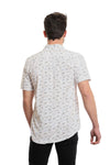 Summer Patterned Shirt With Short Sleeves