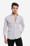 Buttons Down Pineapple Long Sleeves Shirt - Navy Blue