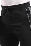 Side Leg Patch Elastic Waist Sweatpants