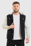 Adjustable Hooded Neck Winter Denim Jacket