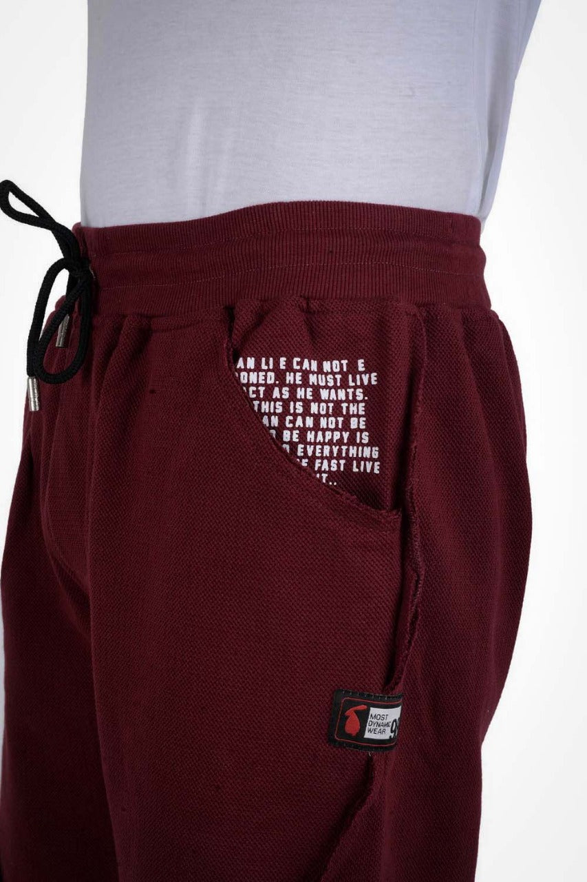 White Rabbit Cotton Short-Burgundy