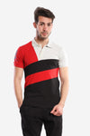 Tri-toned Short Sleeves Polo Shirt